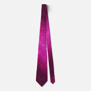 Cravate Mariage moderne de la fête des pères rose paillett