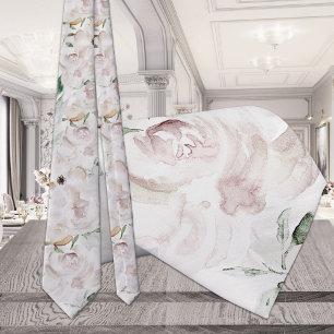 Cravate Mariage Ultra Blush Garden Peony