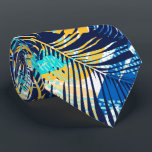 Cravate Marine bleu Aqua jaune blanc Plantes tropicaux<br><div class="desc">La cravate motif masculine présente un collage de plantes tropicaux en aqua, or et blanc sur bleu marine. PLUS de designs en magasin. Cool pour le bureau, une nuit en ville, un mariage, pour le marié ou les groomsmen ou donner en cadeau à votre mari, père, frère ou meilleur ami....</div>