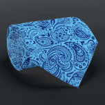 Cravate Marine bleu et bébé bleu Floral Motif Paisley<br><div class="desc">Elégant arrière - plan bleu bébé (changeable) avec motif en cachemire floral vintage bleu marine. Taille réglable de l'impression et de la couleur arrière - plan.</div>