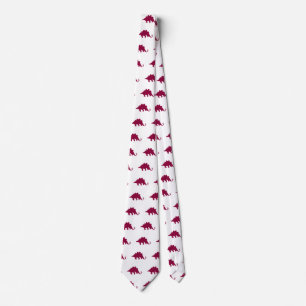 Cravate Maroon Dinosaur motif