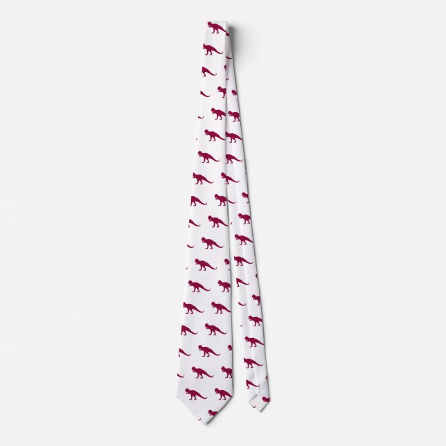 Cravate Maroon Dinosaur motif (Devant)