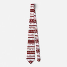 Maroon Reindeer Stripe Motif de Noël