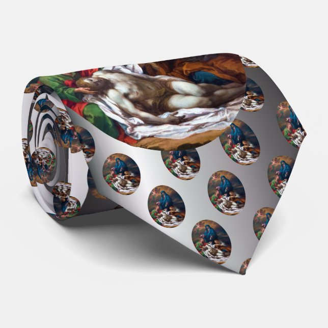 Cravate Mary Magdalene et Jésus (Roulé)