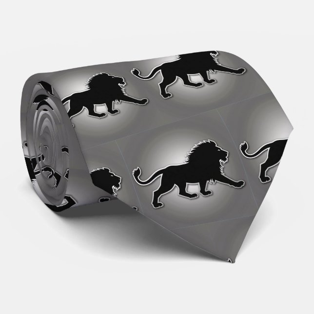 Cravate Mascotte de l'équipe de lion (Roulé)