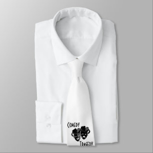 Cravate Masques de théâtre comique et de tragédie