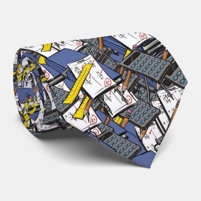 Cravate maths, (Roulé)