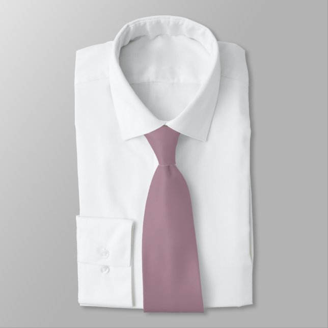 Cravate Mauve uni, ajoutez monogramme (Attaché)