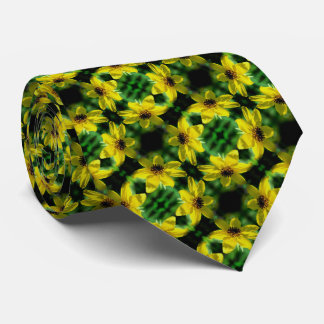 Cravate Maximilian Sunflower Floral Motif Abstrait