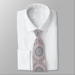 Cravate Médaillon féminin rose et gris Motif<br><div class="desc">J'appelle cela le design : Carousel</div>
