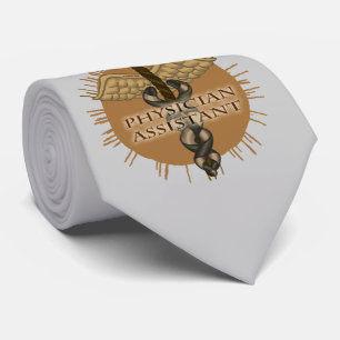 Cravate Médecin Assistant Caduceus nom personnalisé cravat