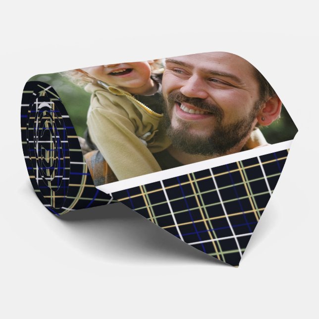 Cravate Meilleur Papa Jamais Fête des pères Photo rayée No (Roulé)