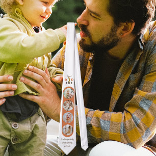 Cravate Meilleur papa Jamais Photo Collage Fête des pères