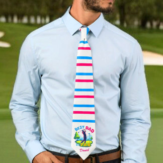 Cravate Meilleur papa par rapport | Golf Lover Fête des pè