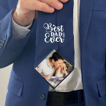 Cravate Meilleur papa que jamais-Cadeau de la fille bleue<br><div class="desc">Le jour de votre mariage, évoquez avec votre père le petit être adorable qu'il était autrefois en lui offrant cette cravate bleue personnalisée du père de la mariée avec vous et votre père et votre photo d'enfance. Vous pouvez également le surprendre avec ce geste doux en cadeau pour la fête...</div>