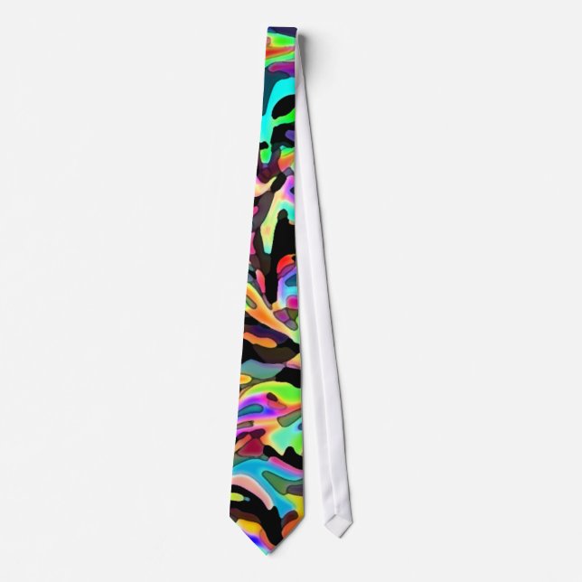 Cravate mélangée colorée personnalisable (Devant)