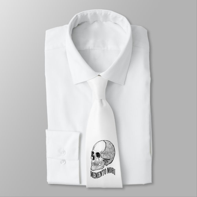 Cravate Memento mori (Attaché)