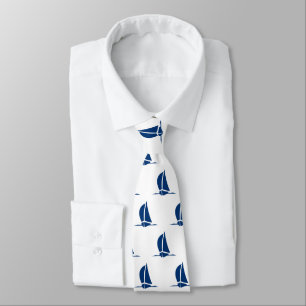 Cravate Mens Sailboat