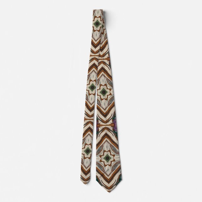 Cravate Men's tie brown tie designer tie (Dos)