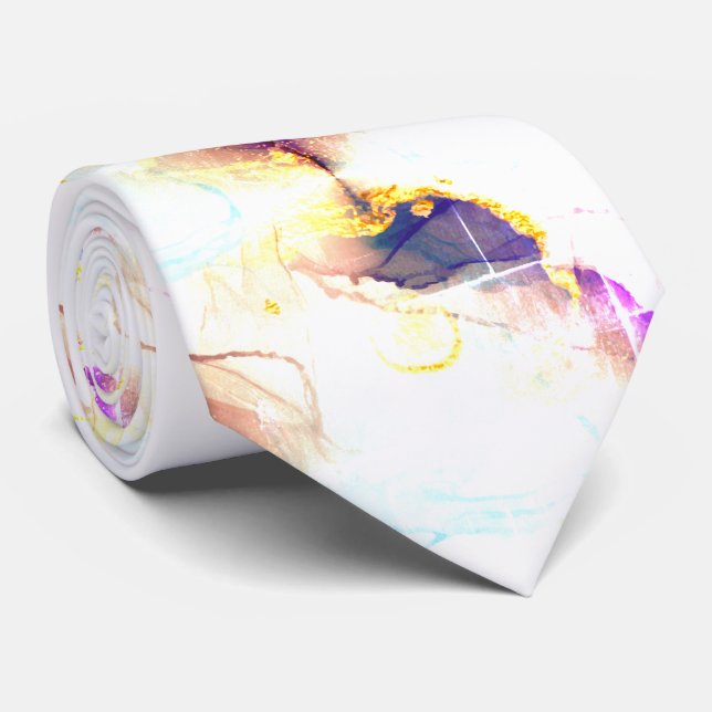 Cravate Merveilleux Rose Dusty en poudre dorée (Roulé)