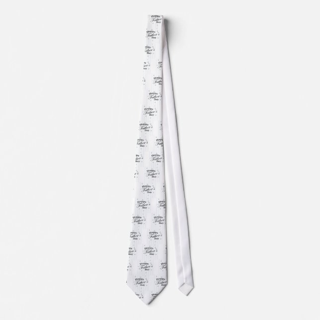 Cravate Message de Fête des pères heureux (Devant)