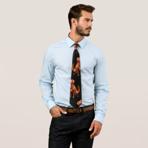 Cravate Mete Artsy Golden Retriever Chien Motif