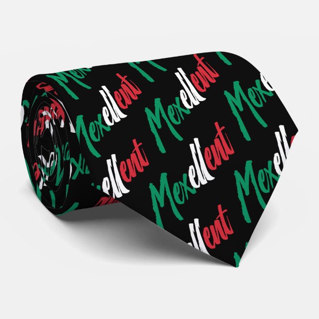 Cravate Mexellent - Mexico and Mexican pride (Roulé)