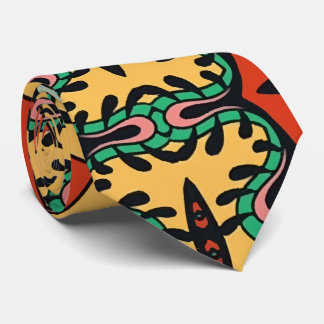 Cravate Mexican folk ethnic colorful seamless