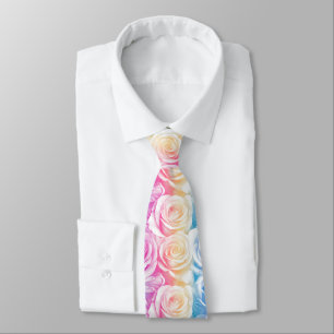 Cravate Mignonne Pour Lui Rose Floral