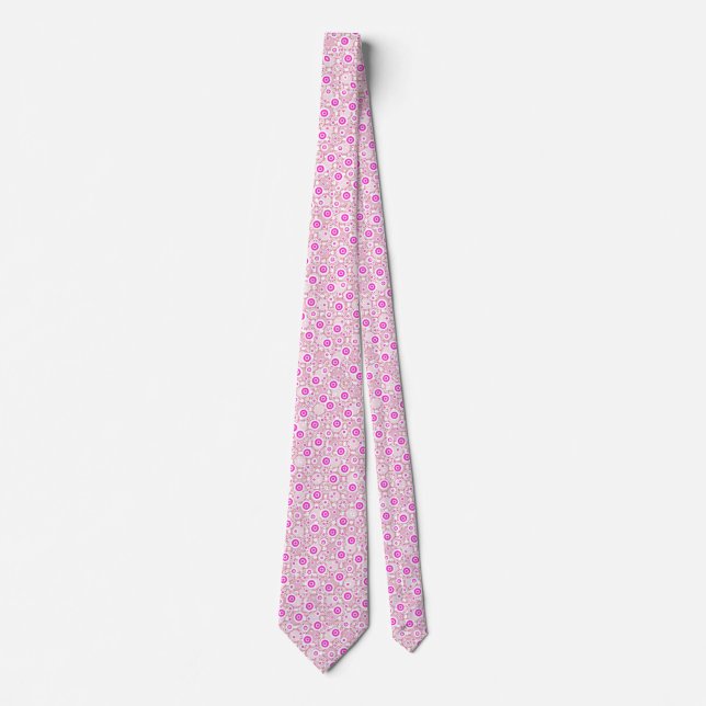 Cravate Mignons points pincés abstraits motifs (Devant)