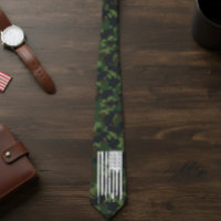 Military Camouflage Camo White US Flag