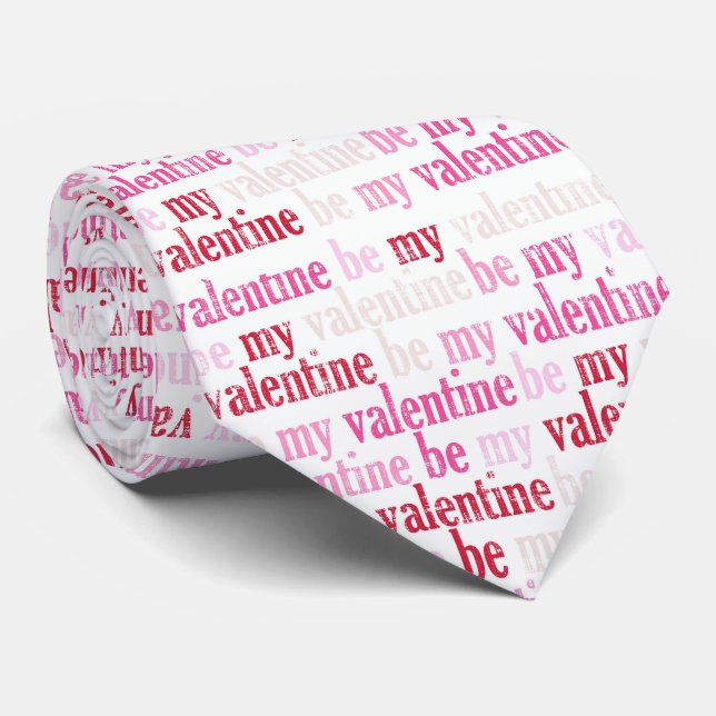 Cravate Milo Dale Be My Valentine Men's Valentine Necktie (Roulé)