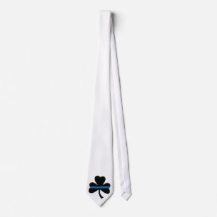 Cravate mince de Blue Line de shamrock