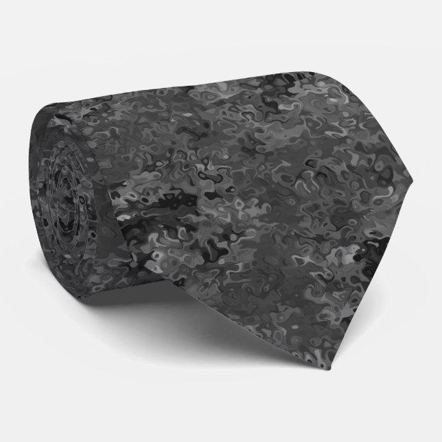 CRAVATE MINGLE NOIR (Roulé)