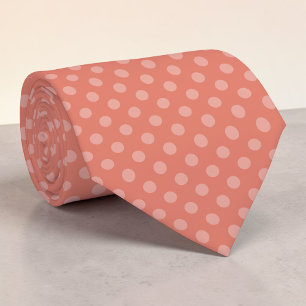 Cravate Mini Points Orange Bohème