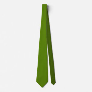 Cravate Minimaliste Professionnel Vert Avocat Uni