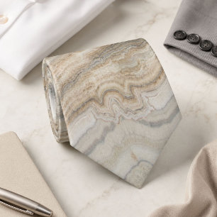 Cravate minimaliste scandinave granit marbre gris marron