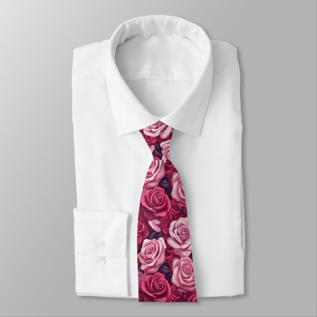 Cravate Minimalistic Graduation Gifts For Him Rose Floral (Attaché)