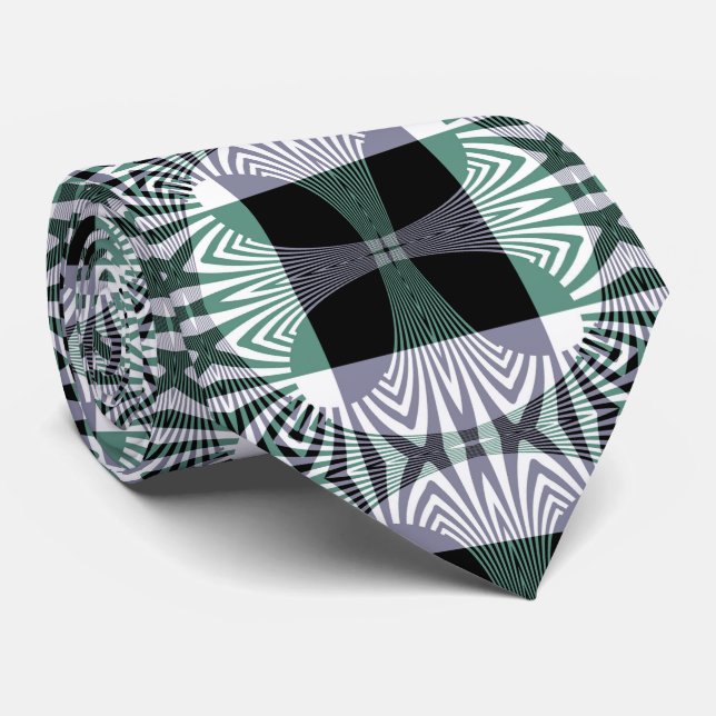 Cravate Mirage infini de verre à quatre pétales brillant M (Roulé)