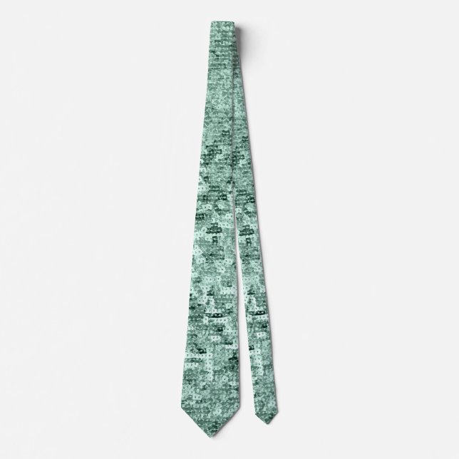 Cravate Miroitement brillant de paillettes d'étincelle (Devant)