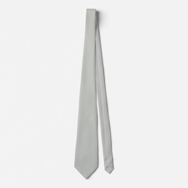 Cravate Misty Gray Green Solid Color (Devant)