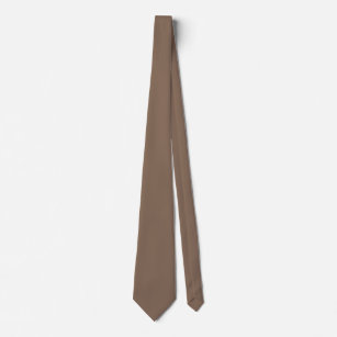 Cravate Mocha Latte Brown, Earthy Neutral Solid Color