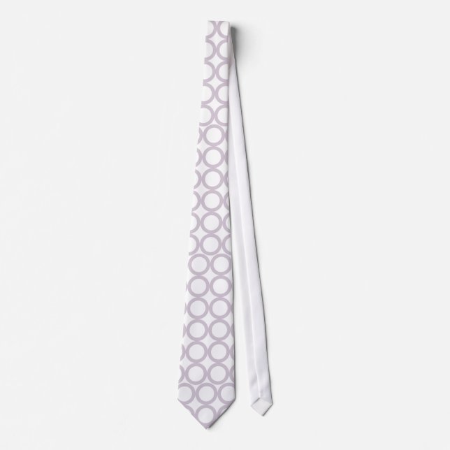 Cravate Mod Anneaux/lilas (Devant)