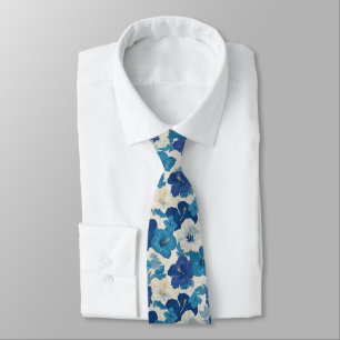 Cravate Mode masculine colorée fleur tropicale