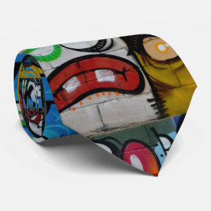 Cravate Modèle de dessin animé urbain artistique pour homm