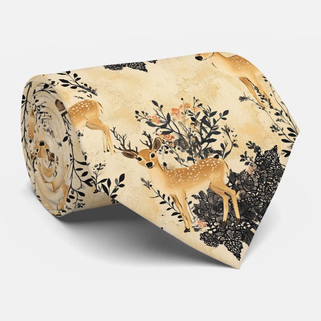 Cravate Modèle de nurserie Fawn Woodland (Roulé)