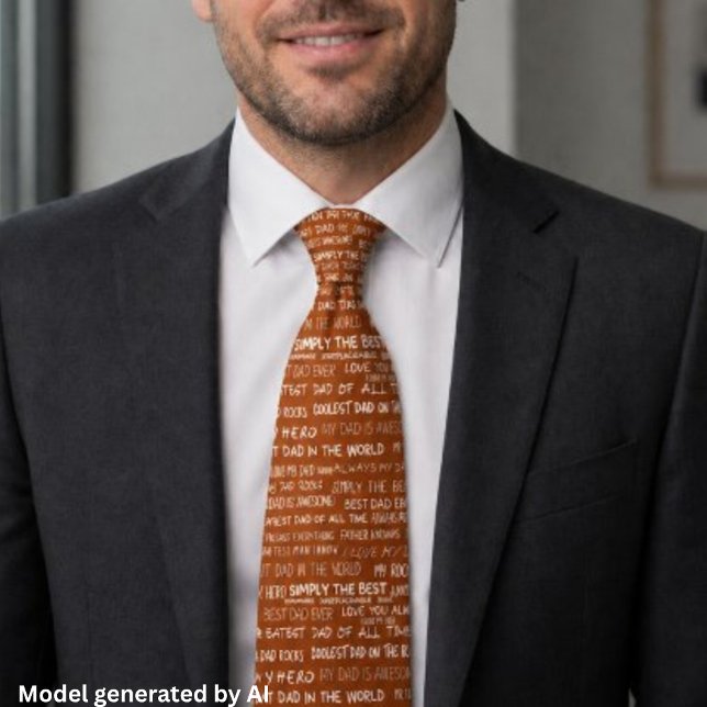 Cravate Modèle de typographie pour le texte de cadeau de l (Créateur téléchargé)