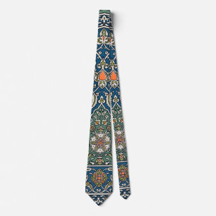 Cravate Modèle floral arabe décoratif vintage