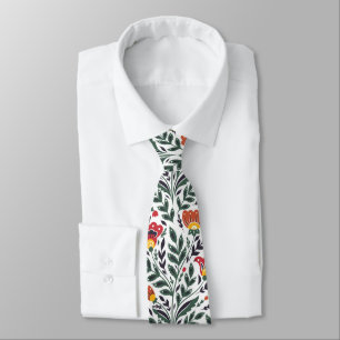 Cravate Modèle floral art populaire
