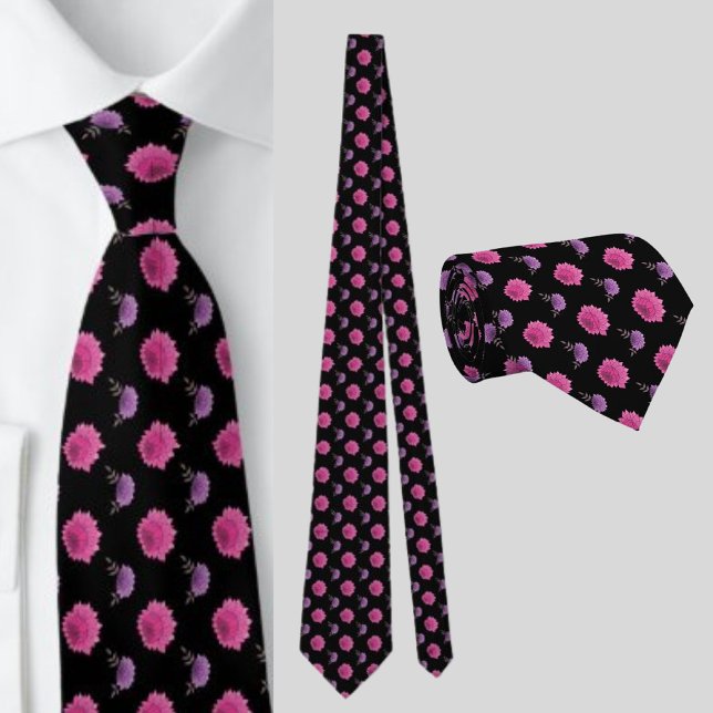 Cravate Modèle floral coloré (Créateur téléchargé)
